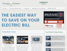 Tablet Screenshot of energyreviews.com